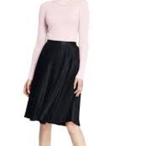 Canvas by Lands’ End Pleated Blk Midi Skirt BNWOT